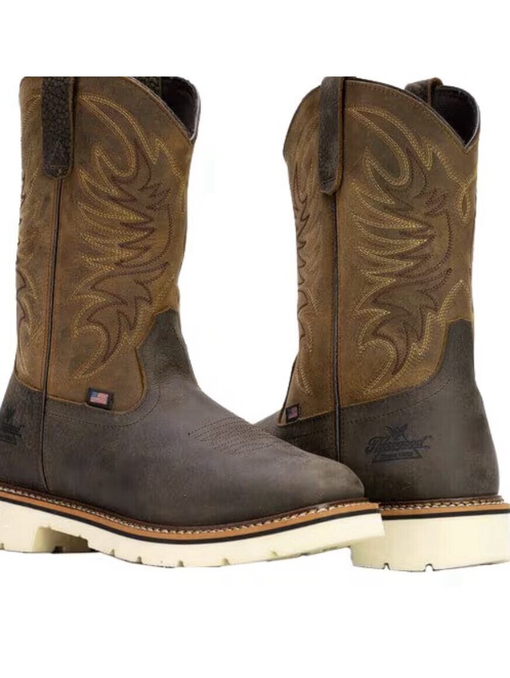NIB Thorogood Men’s Size 8.5D American Heritage Square Toe Boots Free Shipping